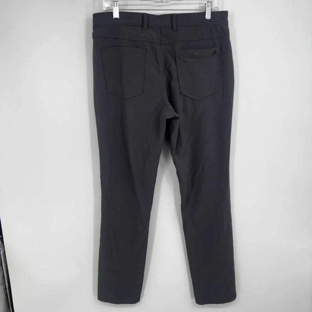 Mizzen+Main Helmsman Slim Performance Pants Charcoal Grey 32x30 Stretch Tech